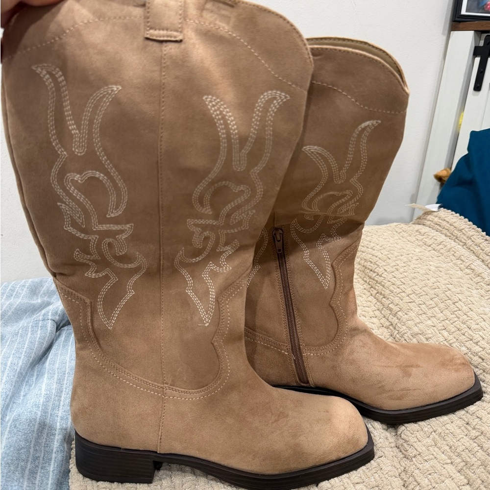 No Boundaries Tan Over the Knee Boots